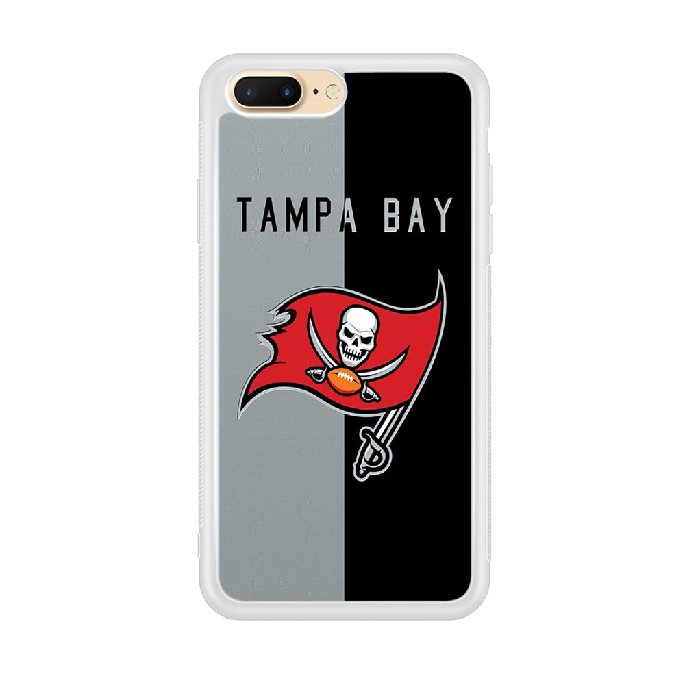 NFL Tampa Bay Buccaneers 001 iPhone 8 Plus Case-Phone Case-Rubber White (2D Case)-Altracase