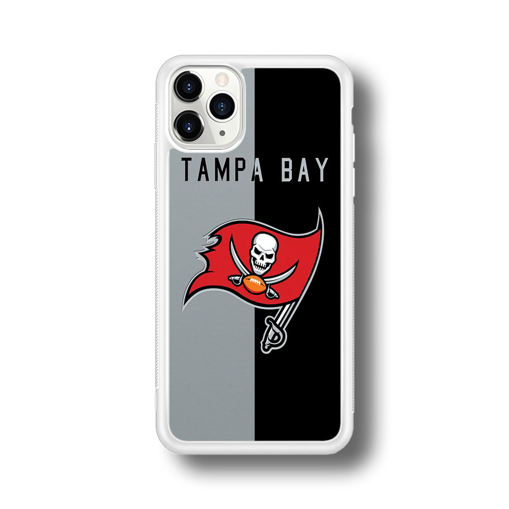 NFL Tampa Bay Buccaneers 001 iPhone 11 Pro Max Case-Phone Case-Rubber White (2D Case)-Altracase