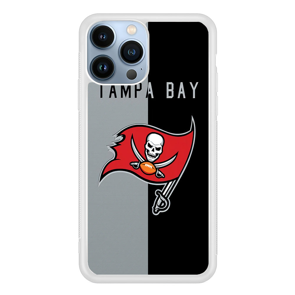 NFL Tampa Bay Buccaneers 001 iPhone 13 Pro Case-Phone Case-Rubber White (2D Case)-Altracase