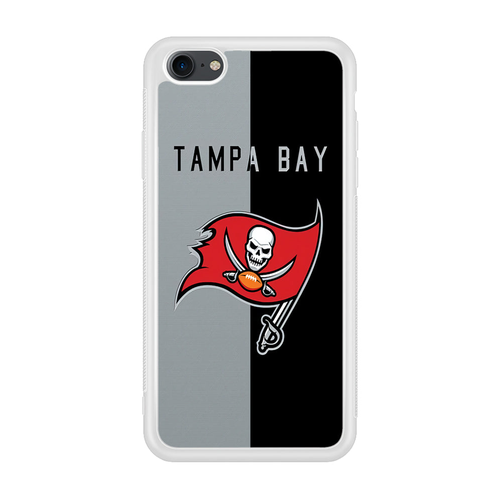 NFL Tampa Bay Buccaneers 001 iPhone 7 Case-Phone Case-Rubber White (2D Case)-Altracase