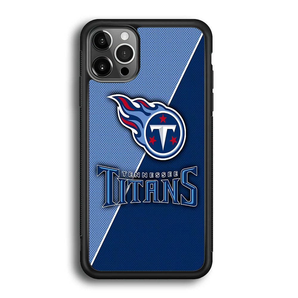 NFL Tennessee Titans 001 iPhone 12 Pro Max Case-Phone Case-Rubber Black (2D Case)-Altracase