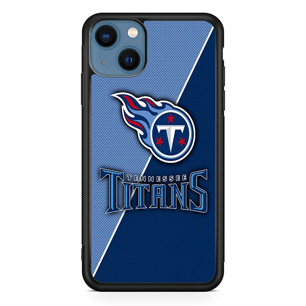 NFL Tennessee Titans 001 iPhone 13 Mini Case-Phone Case-Rubber Black (2D Case)-Altracase