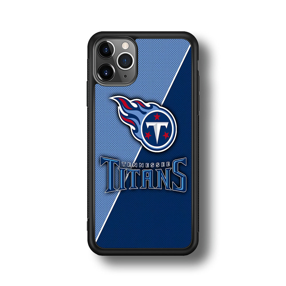 NFL Tennessee Titans 001 iPhone 11 Pro Max Case-Phone Case-Rubber Black (2D Case)-Altracase