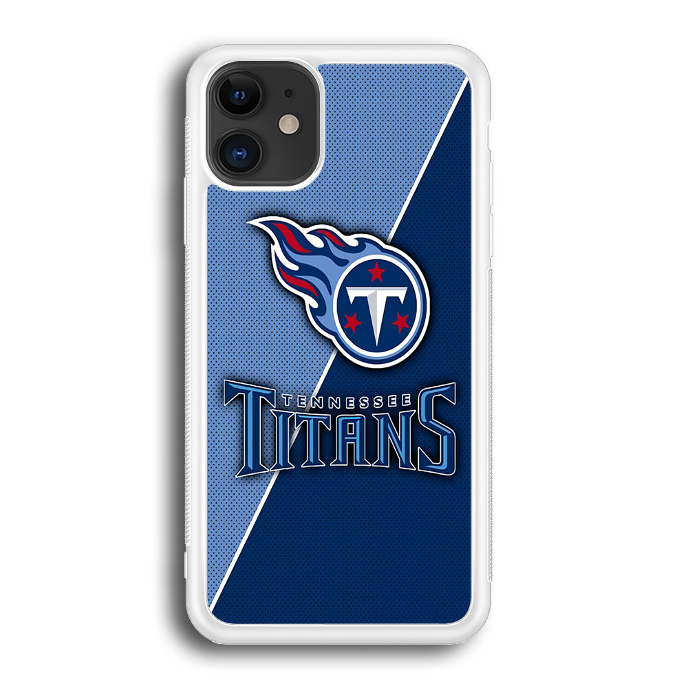 NFL Tennessee Titans 001 iPhone 12 Case-Phone Case-Rubber White (2D Case)-Altracase