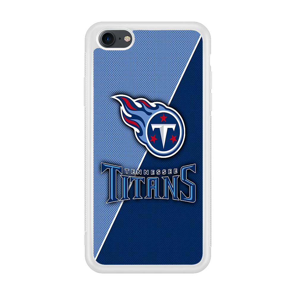 NFL Tennessee Titans 001 iPhone 7 Case-Phone Case-Rubber White (2D Case)-Altracase