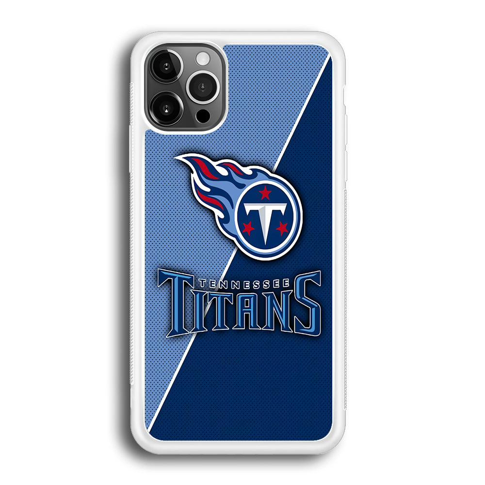 NFL Tennessee Titans 001 iPhone 12 Pro Max Case-Phone Case-Rubber White (2D Case)-Altracase