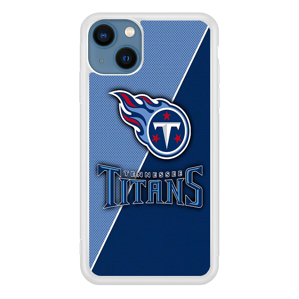 NFL Tennessee Titans 001 iPhone 13 Mini Case-Phone Case-Rubber White (2D Case)-Altracase