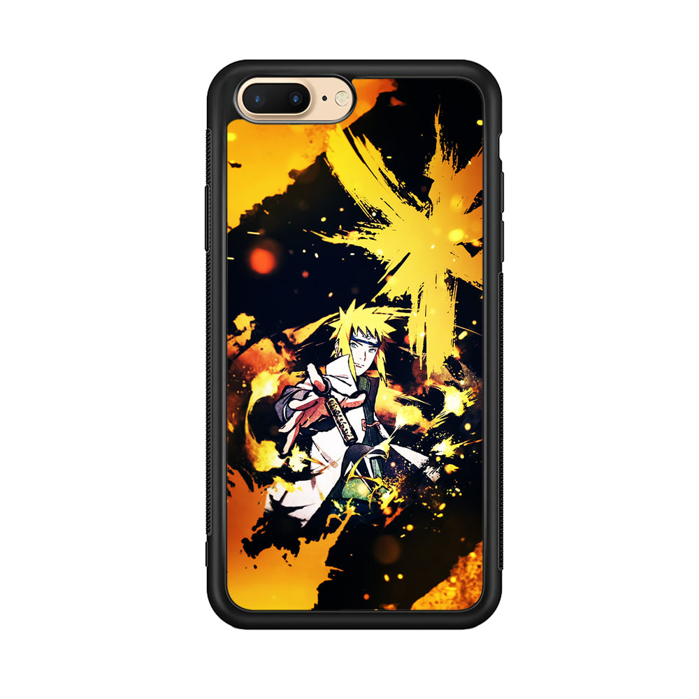 Namikaze Minato Painting iPhone 8 Plus Case-Phone Case-Rubber Black (2D Case)-Altracase