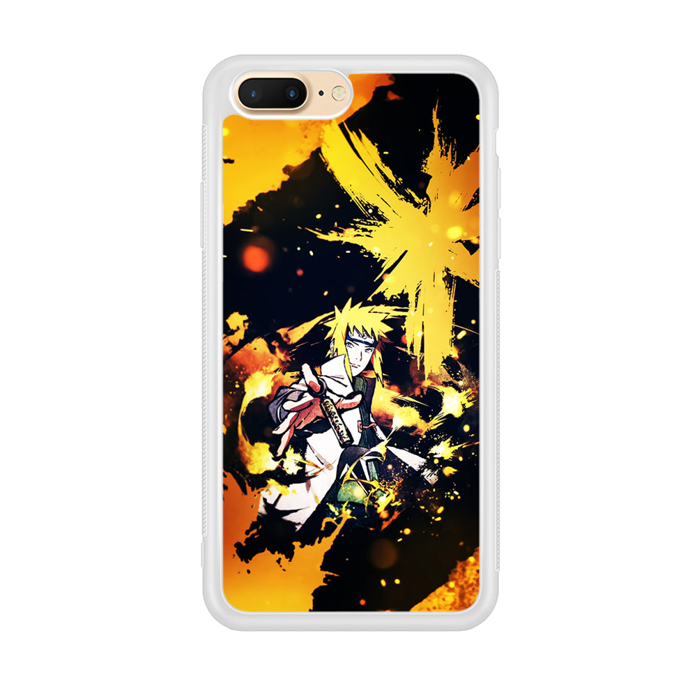 Namikaze Minato Painting iPhone 8 Plus Case-Phone Case-Rubber White (2D Case)-Altracase