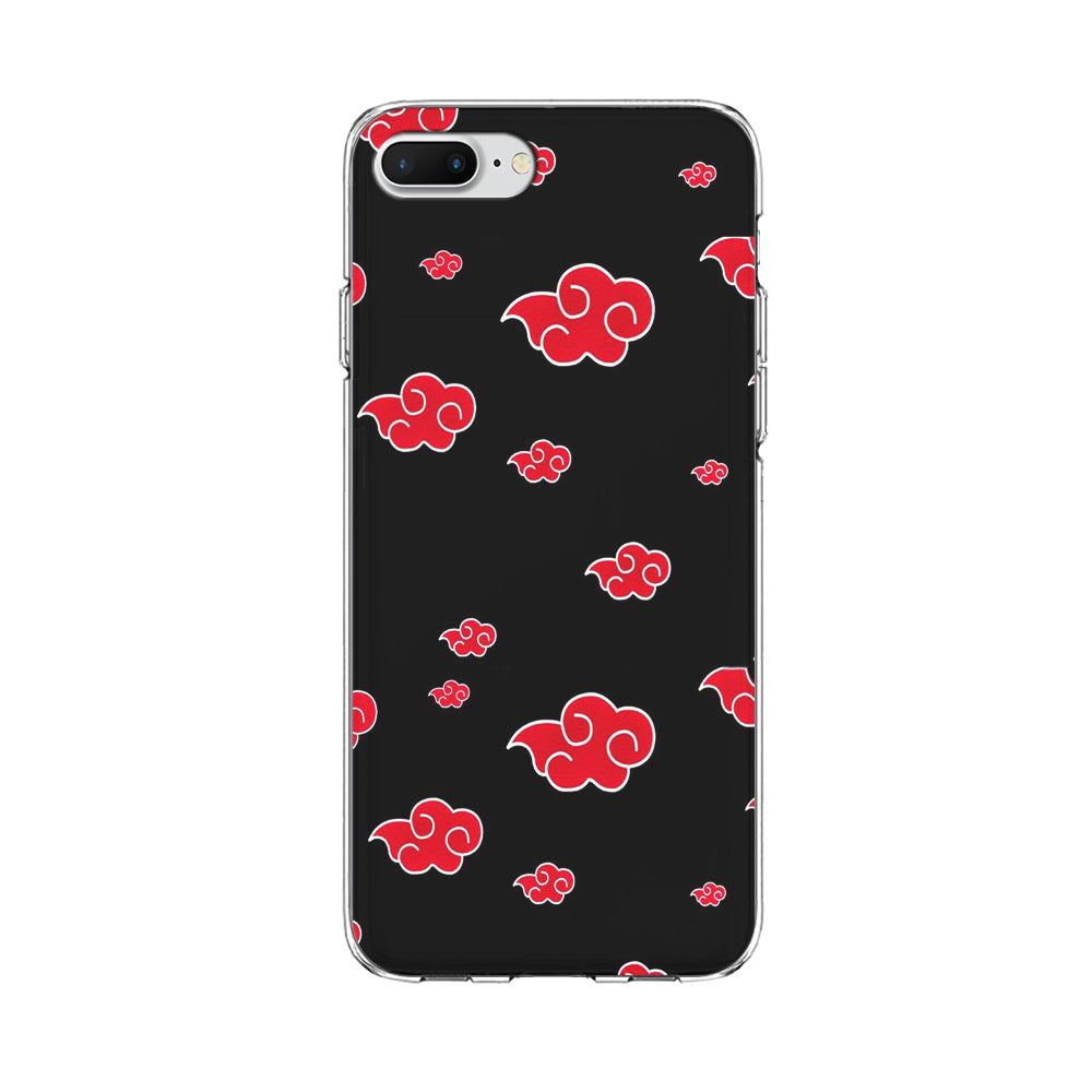 Naruto - Akatsuki Symbol iPhone 8 Plus Case-Phone Case-Clear Soft Case-Altracase