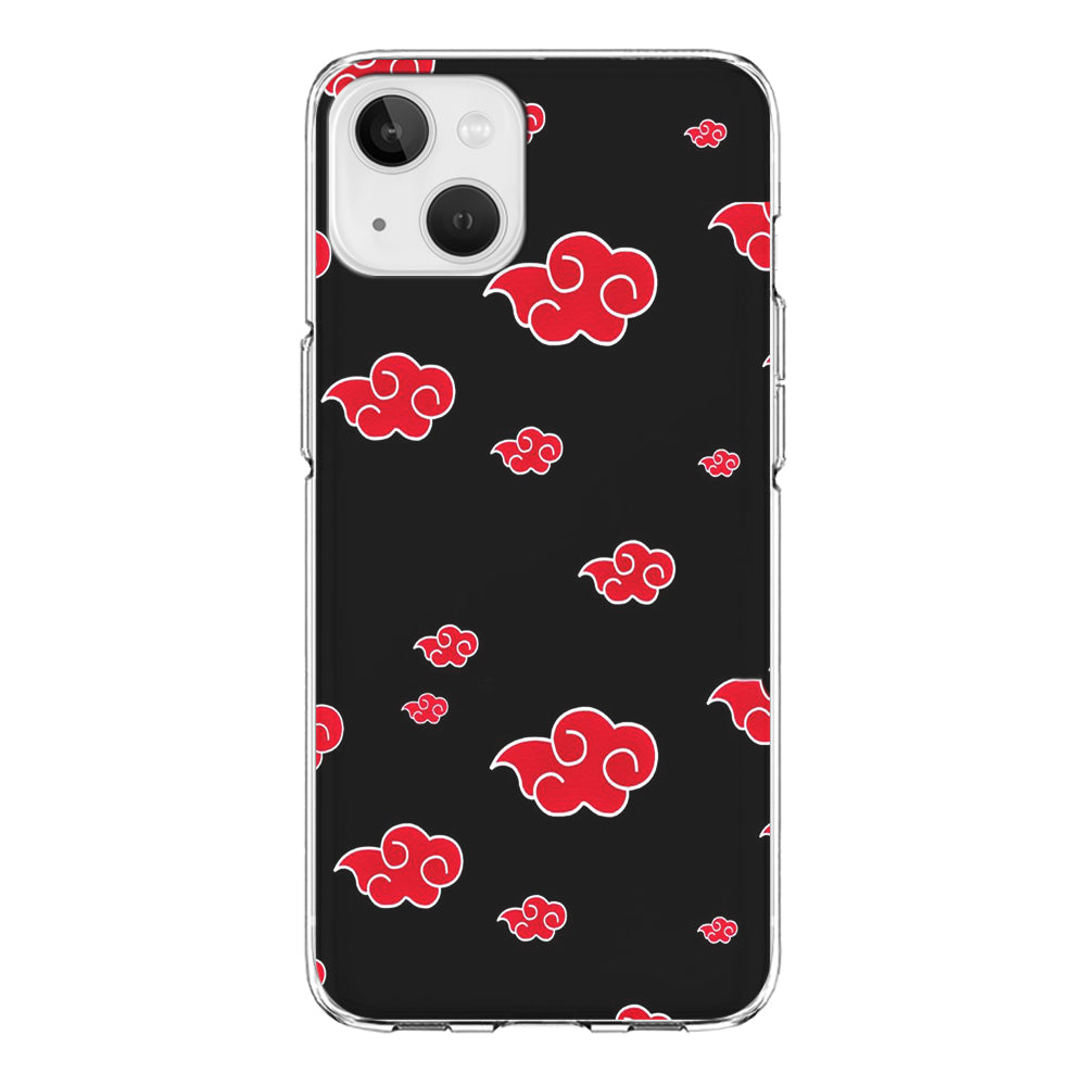 Naruto - Akatsuki Symbol iPhone 13 Mini Case-Phone Case-Clear Soft Case-Altracase