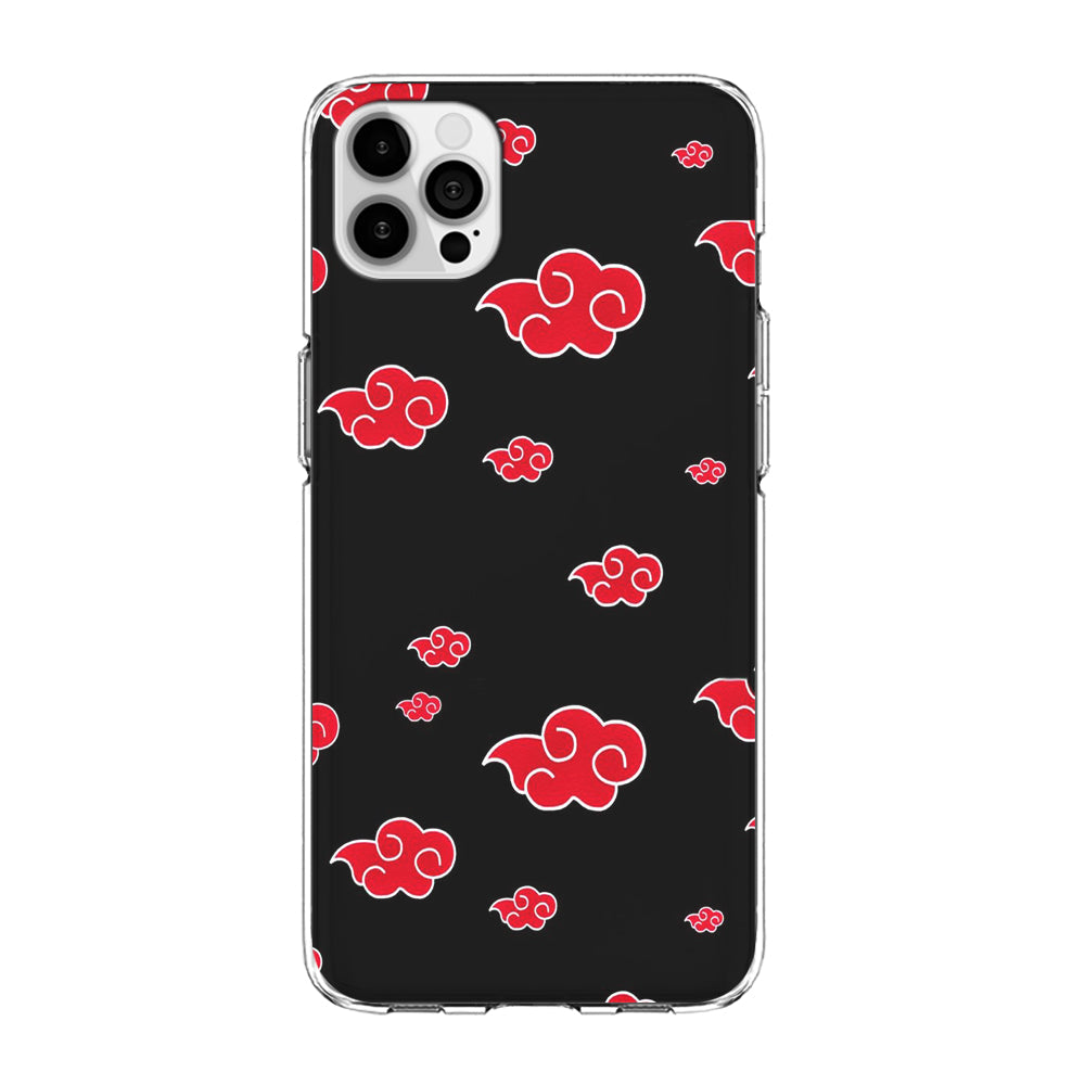 Naruto - Akatsuki Symbol iPhone 13 Pro Max Case-Phone Case-Clear Soft Case-Altracase