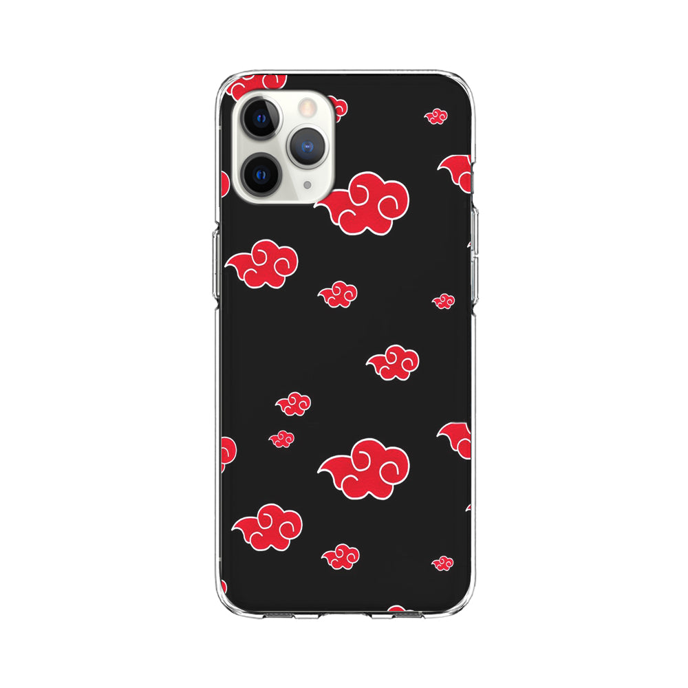 Naruto - Akatsuki Symbol iPhone 11 Pro Max Case-Phone Case-Clear Soft Case-Altracase