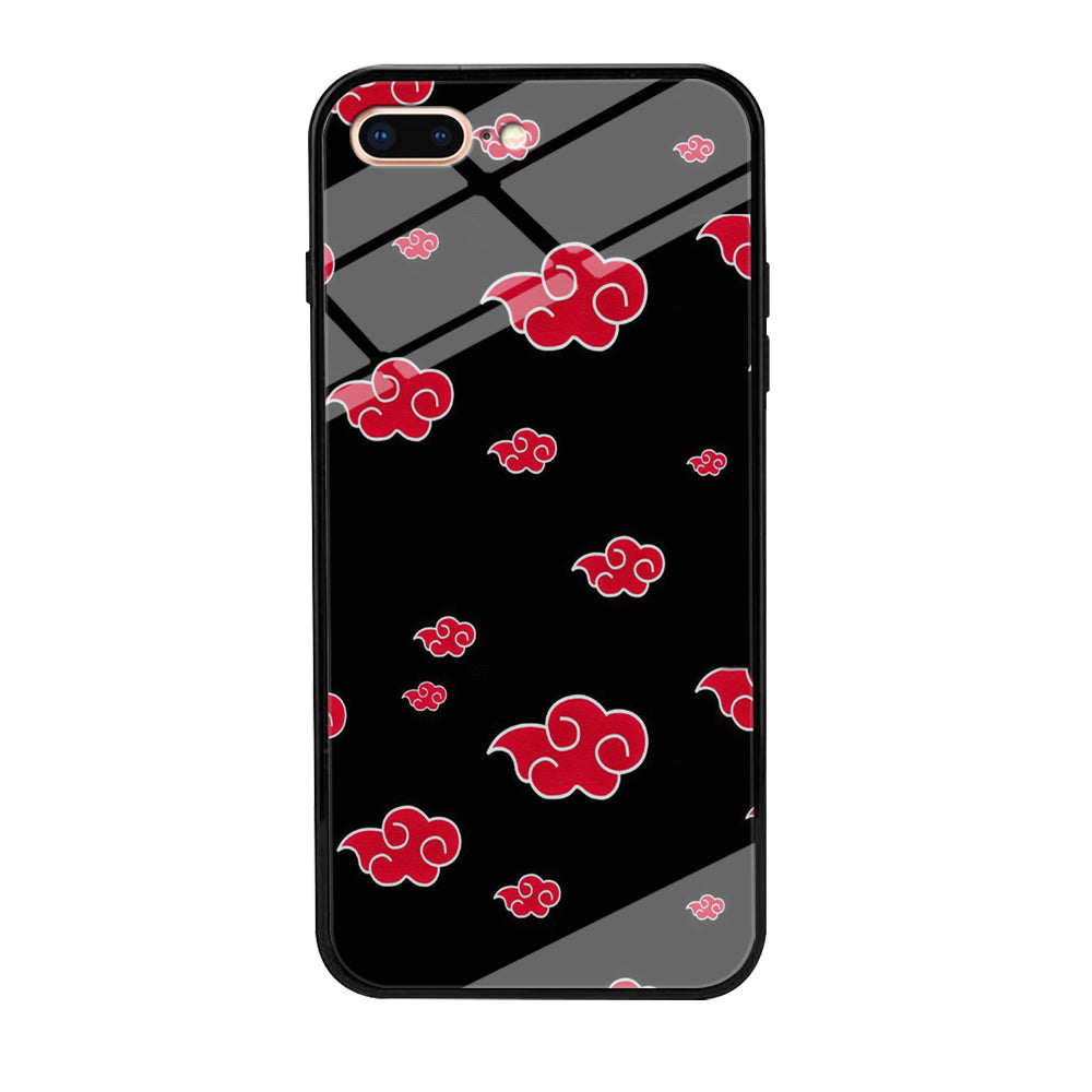 Naruto - Akatsuki Symbol iPhone 8 Plus Case-Phone Case-Tempered Glass Case-Altracase
