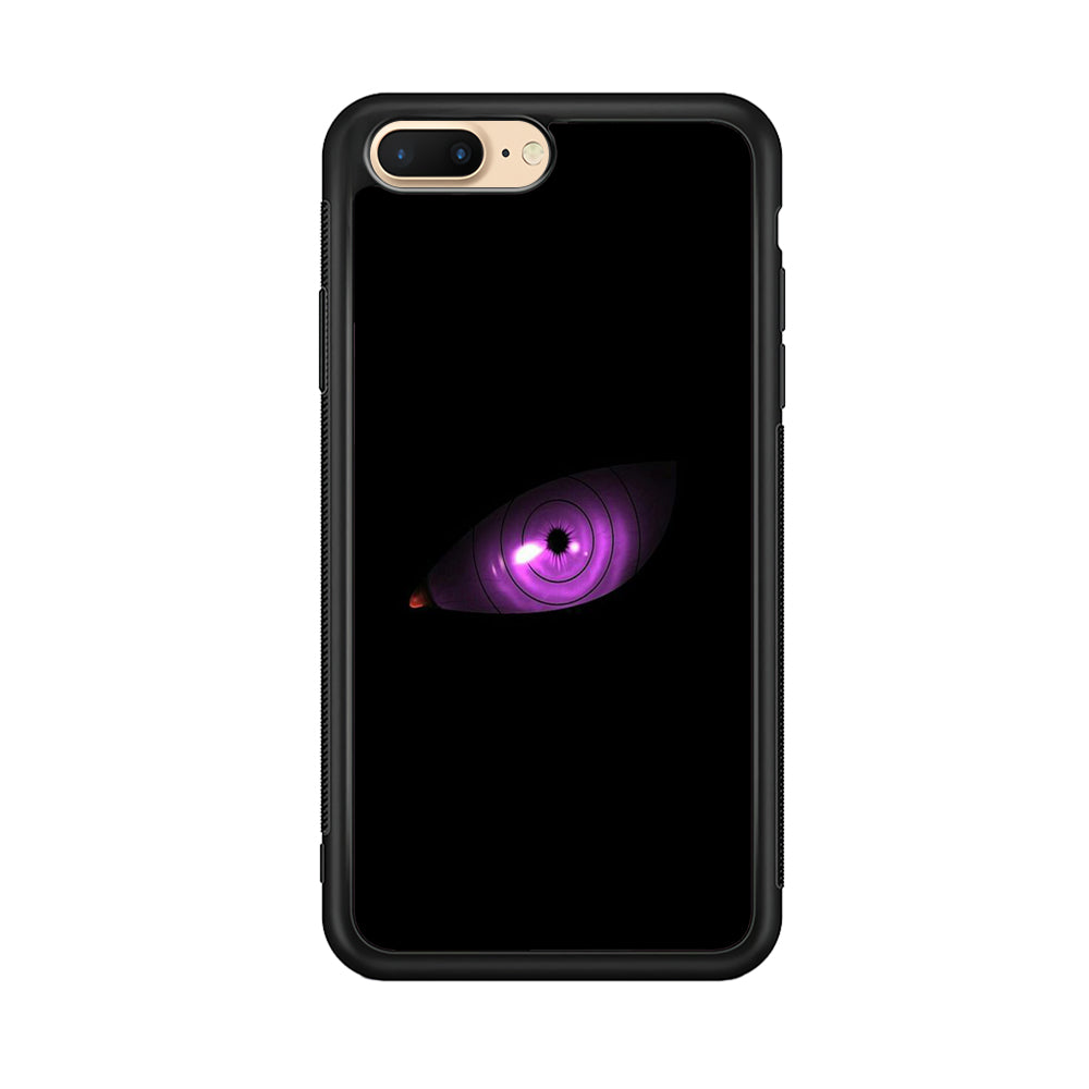 Naruto - Eye Rinnegan iPhone 8 Plus Case-Phone Case-Rubber Black (2D Case)-Altracase