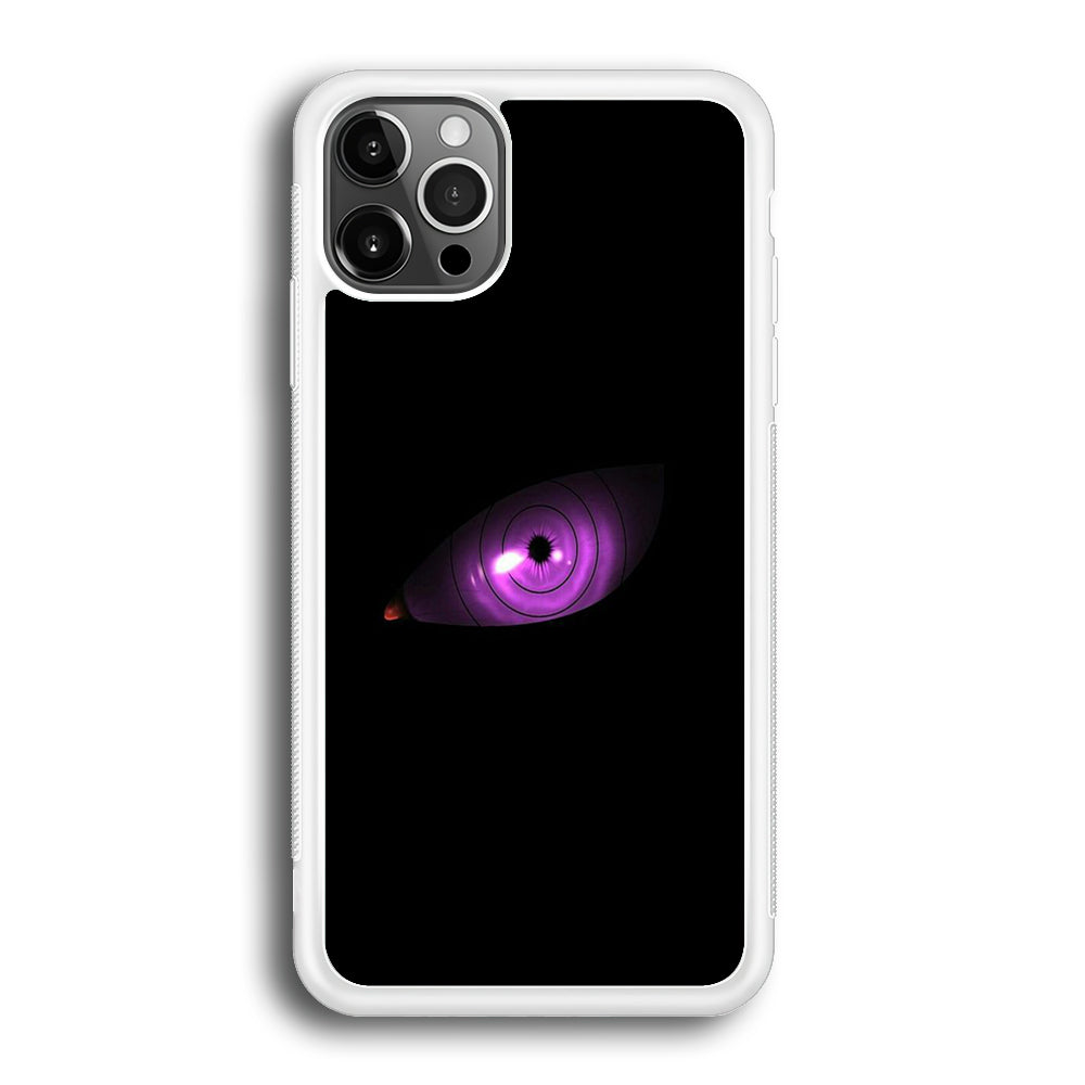 Naruto - Eye Rinnegan iPhone 12 Pro Max Case-Phone Case-Rubber White (2D Case)-Altracase