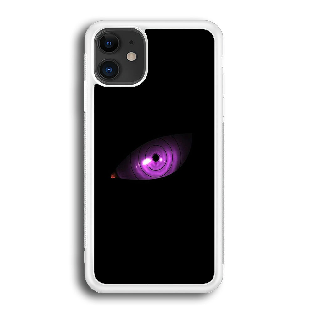 Naruto - Eye Rinnegan iPhone 12 Case-Phone Case-Rubber White (2D Case)-Altracase