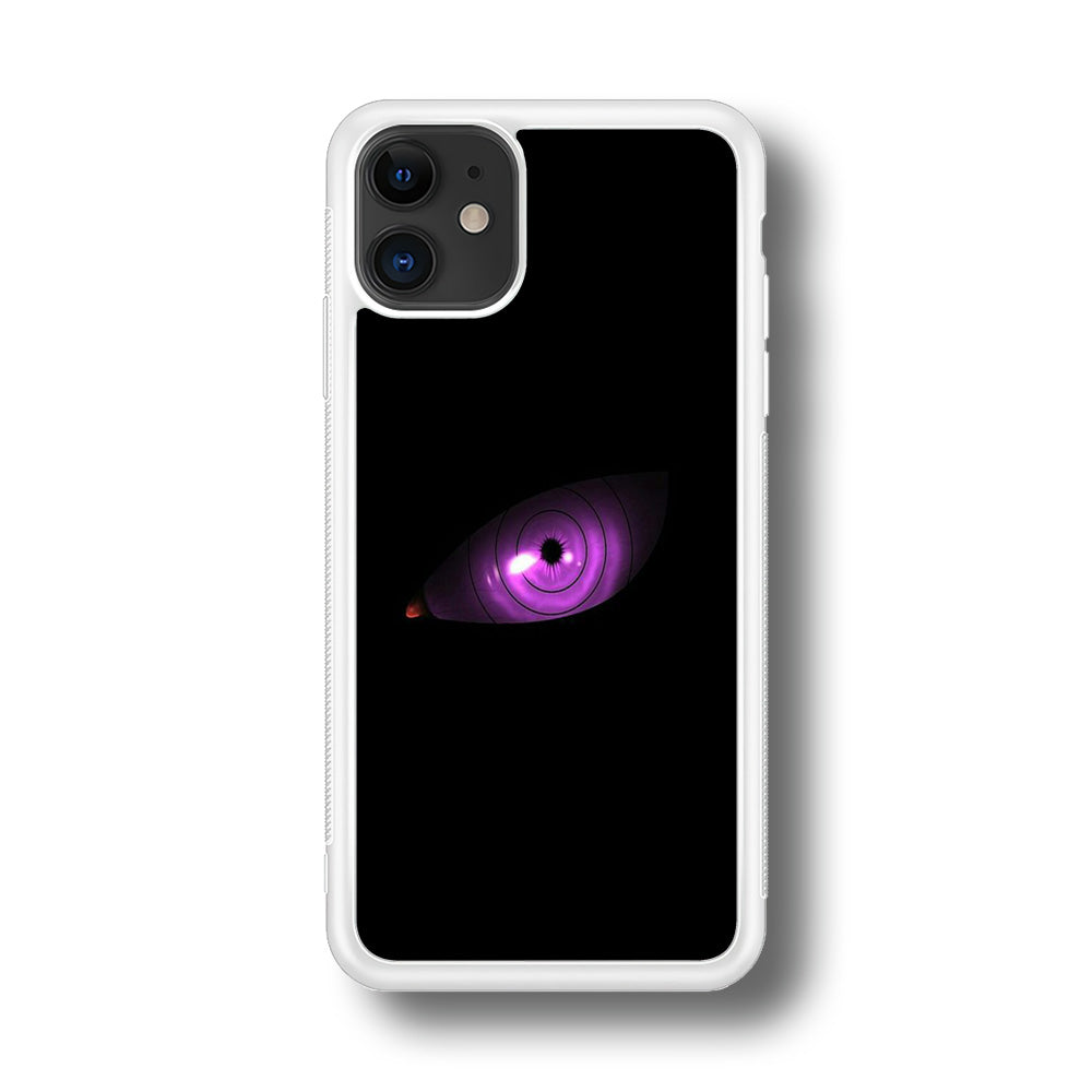 Naruto - Eye Rinnegan iPhone 11 Case-Phone Case-Rubber White (2D Case)-Altracase