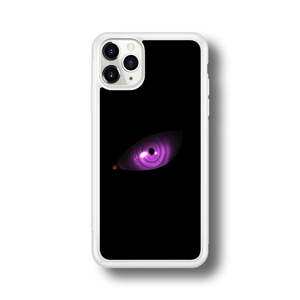 Naruto - Eye Rinnegan iPhone 11 Pro Max Case-Phone Case-Rubber White (2D Case)-Altracase