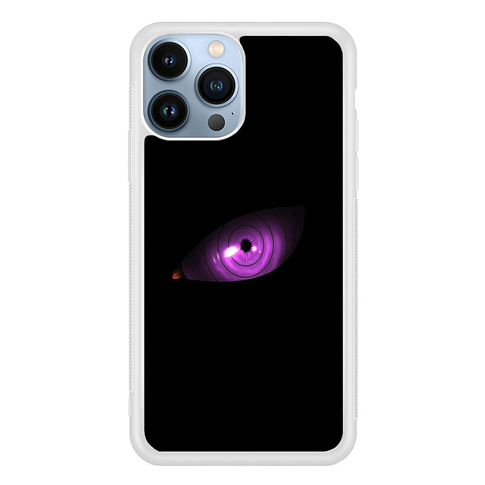Naruto - Eye Rinnegan iPhone 15 Pro Case-Phone Case-Rubber White (2D Case)-Altracase
