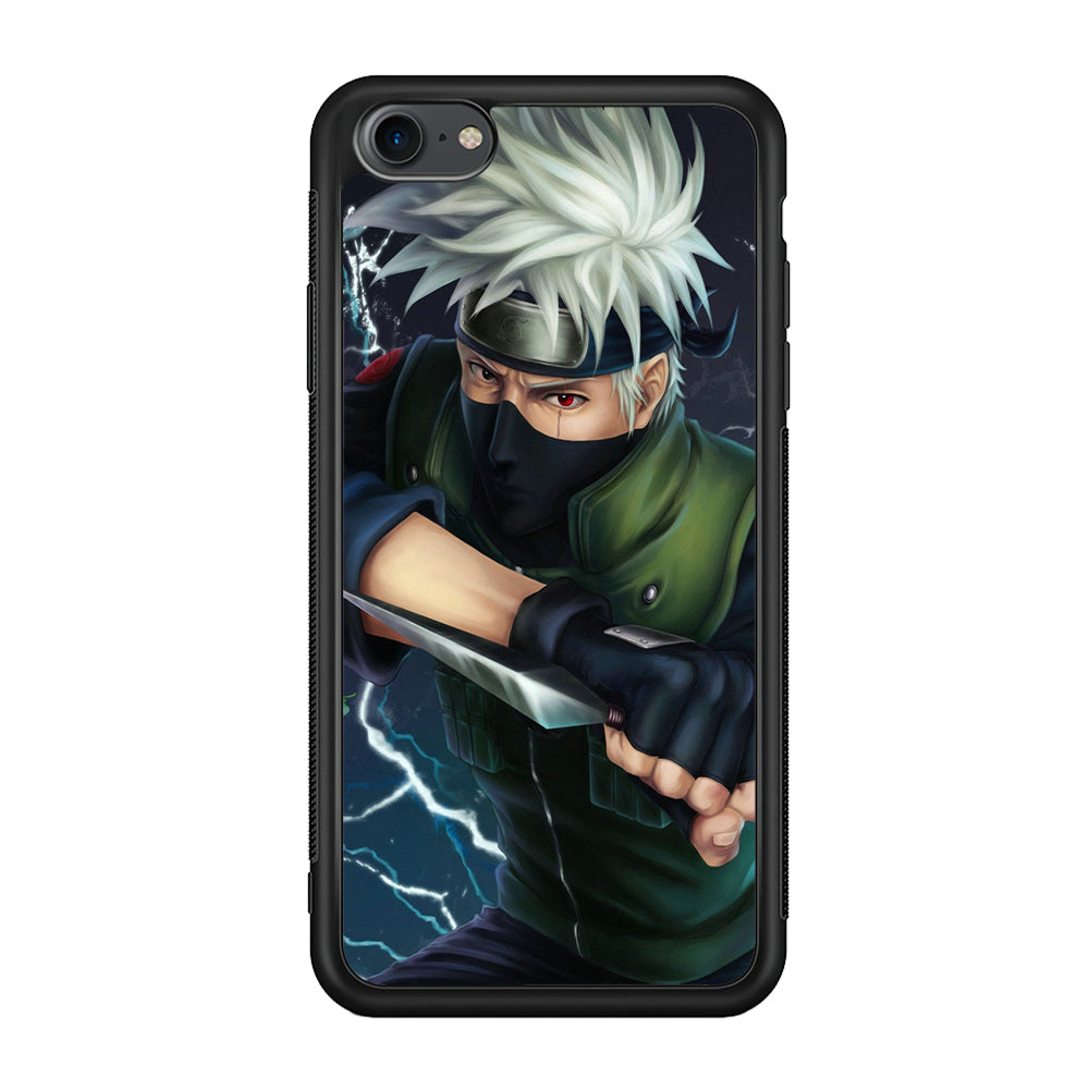 Naruto - Kakashi Hatake iPhone 7 Case-Phone Case-Rubber Black (2D Case)-Altracase