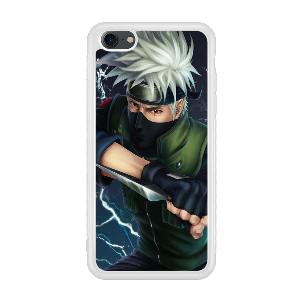 Naruto - Kakashi Hatake iPhone 7 Case-Phone Case-Rubber White (2D Case)-Altracase
