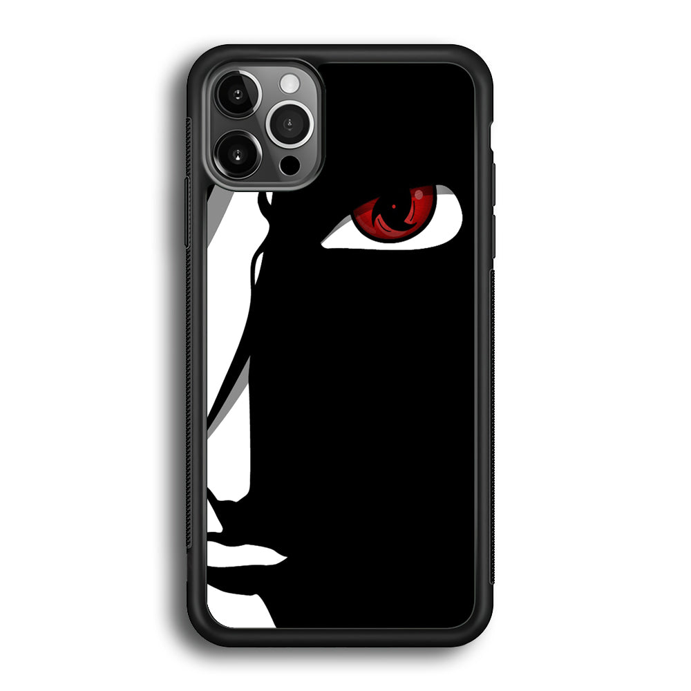 Naruto - Mangekyou Sharingan iPhone 12 Pro Max Case-Phone Case-Rubber Black (2D Case)-Altracase