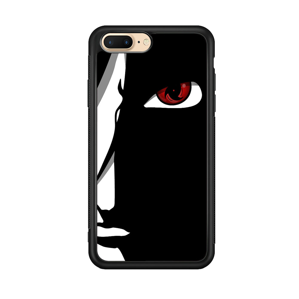 Naruto - Mangekyou Sharingan iPhone 8 Plus Case-Phone Case-Rubber Black (2D Case)-Altracase