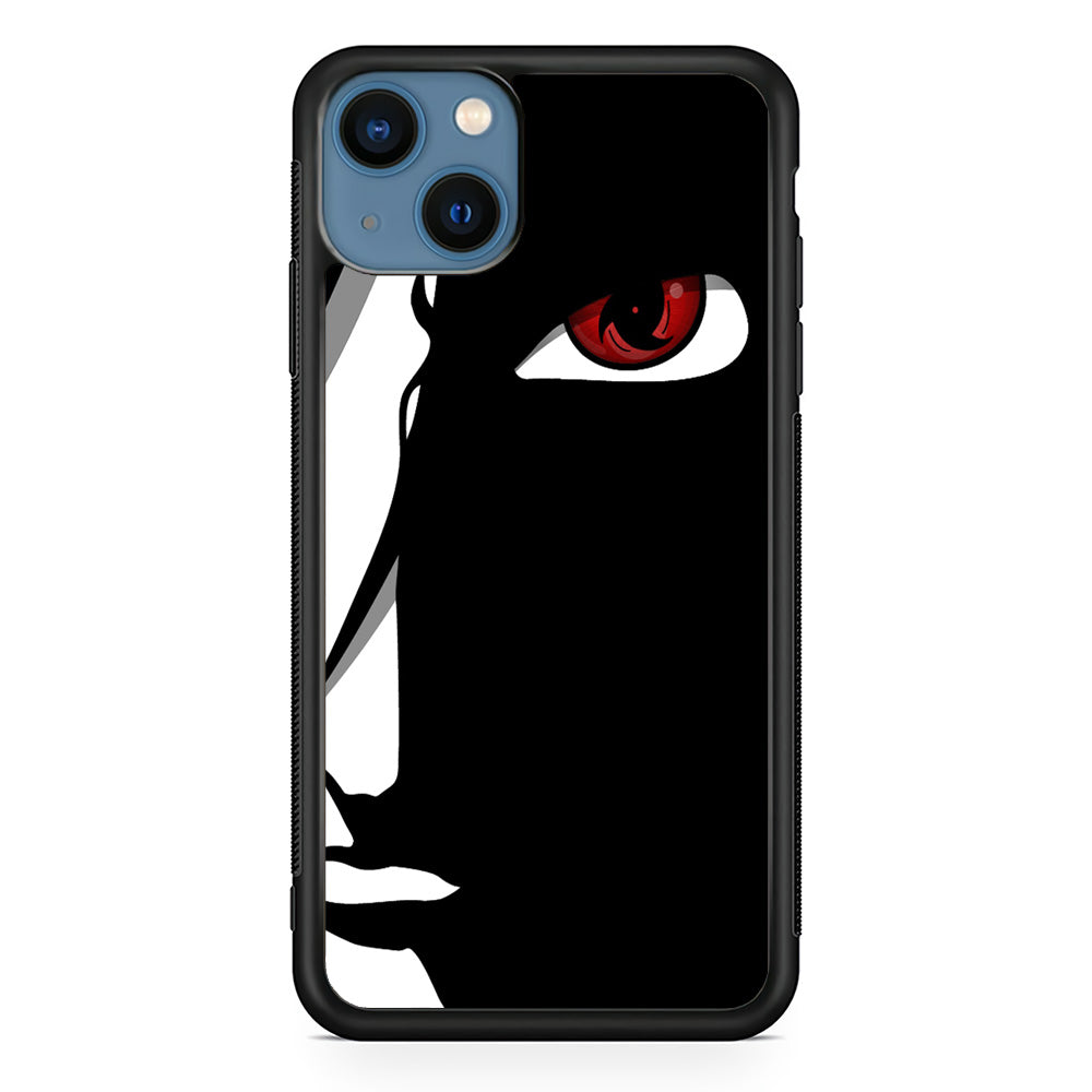 Naruto - Mangekyou Sharingan iPhone 13 Mini Case-Phone Case-Rubber Black (2D Case)-Altracase