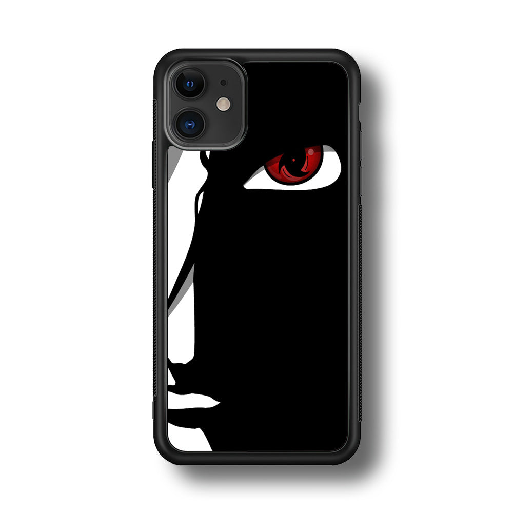 Naruto - Mangekyou Sharingan iPhone 11 Case-Phone Case-Rubber Black (2D Case)-Altracase