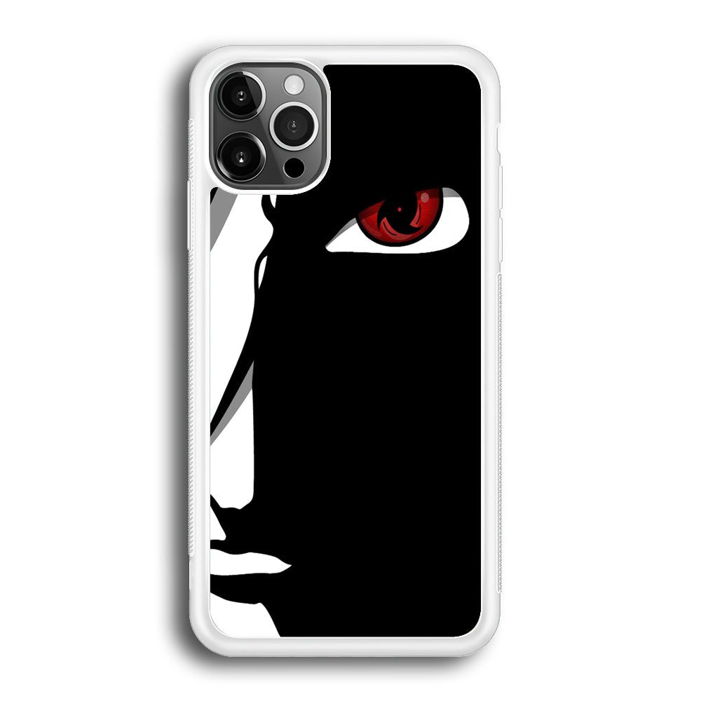 Naruto - Mangekyou Sharingan iPhone 12 Pro Max Case-Phone Case-Rubber White (2D Case)-Altracase