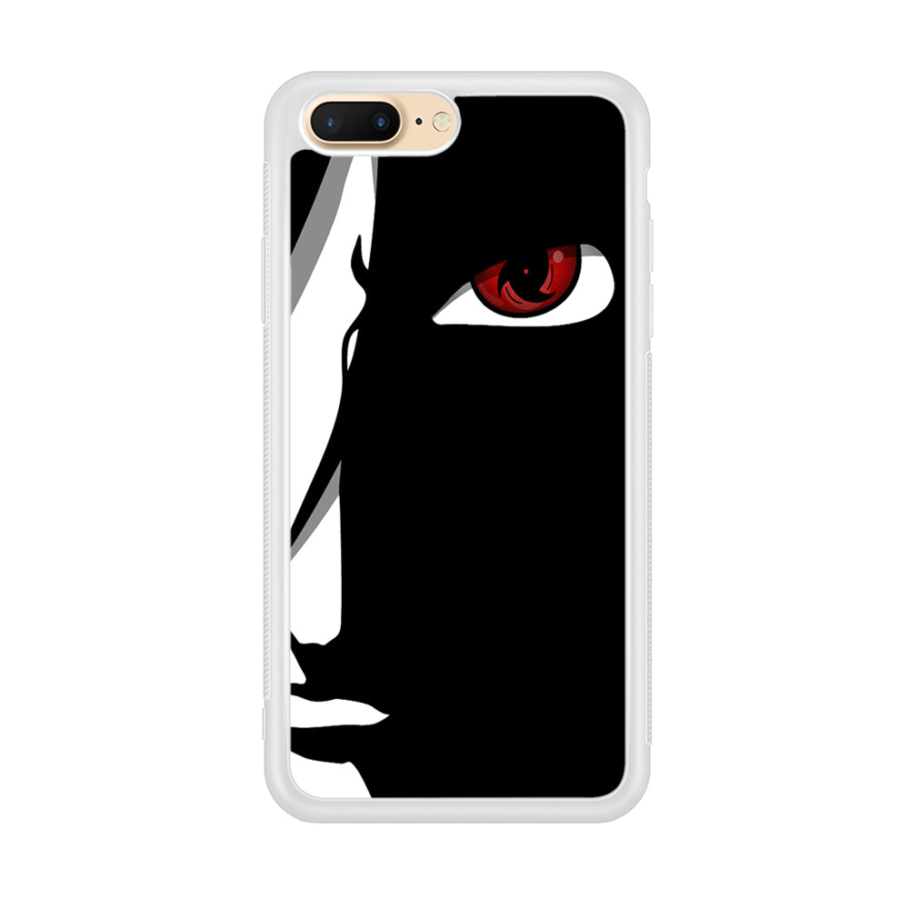 Naruto - Mangekyou Sharingan iPhone 8 Plus Case-Phone Case-Rubber White (2D Case)-Altracase