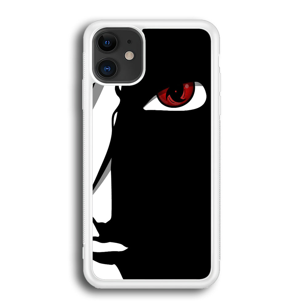 Naruto - Mangekyou Sharingan iPhone 12 Case-Phone Case-Rubber White (2D Case)-Altracase