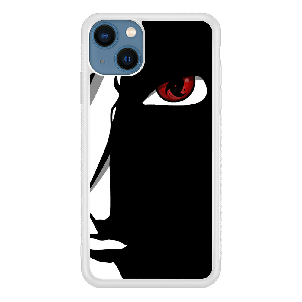 Naruto - Mangekyou Sharingan iPhone 13 Mini Case-Phone Case-Rubber White (2D Case)-Altracase