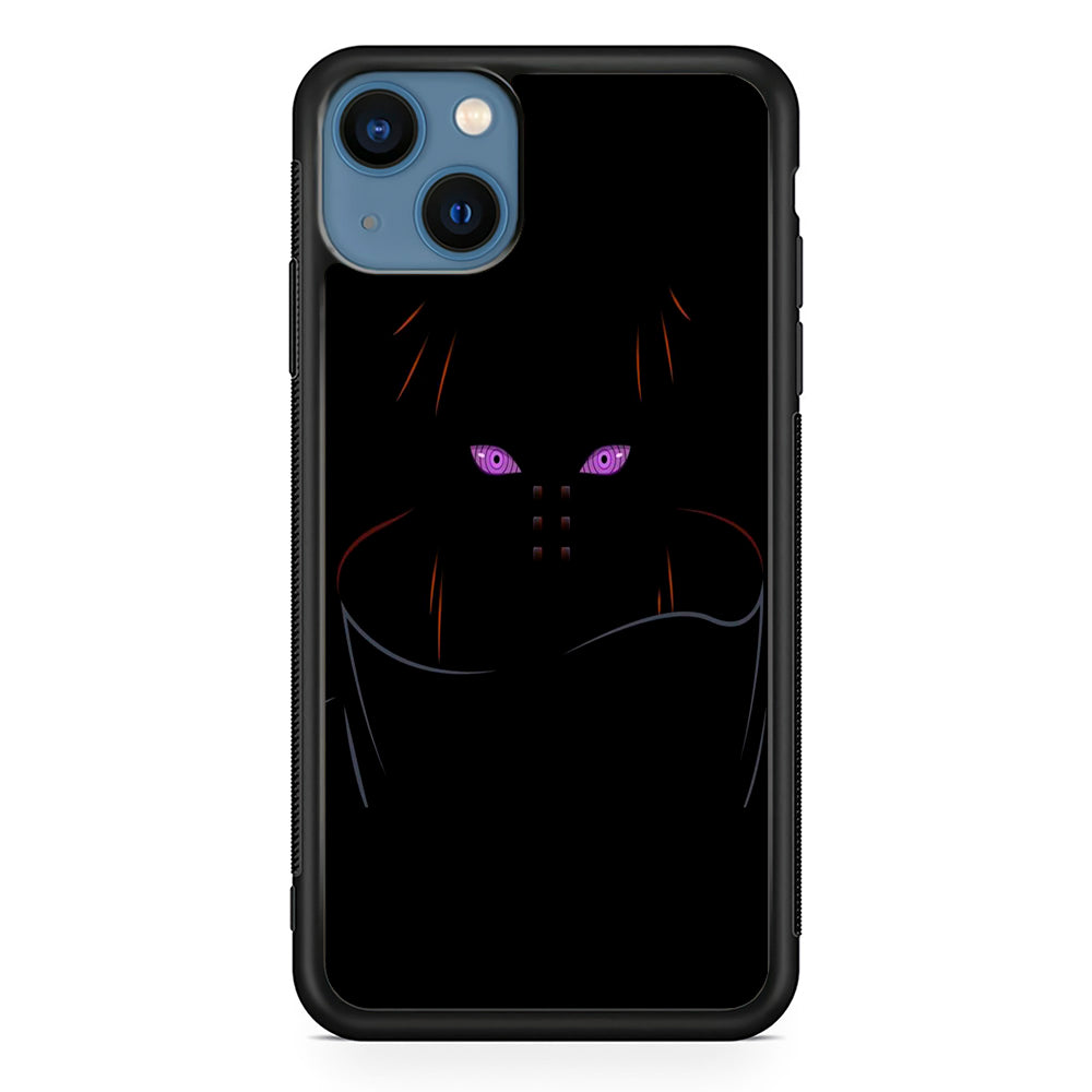 Naruto - Rinnegan iPhone 13 Mini Case-Phone Case-Rubber Black (2D Case)-Altracase
