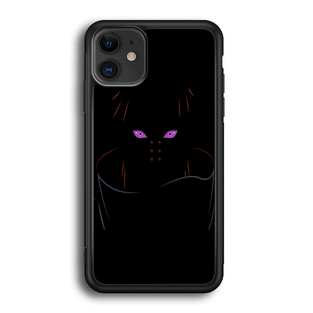 Naruto - Rinnegan iPhone 12 Case-Phone Case-Rubber Black (2D Case)-Altracase