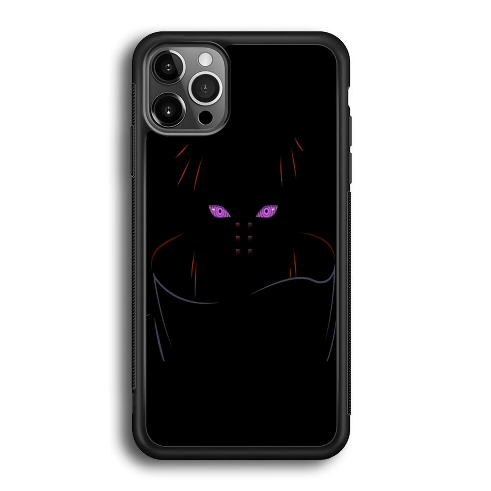Naruto - Rinnegan iPhone 12 Pro Max Case-Phone Case-Rubber Black (2D Case)-Altracase