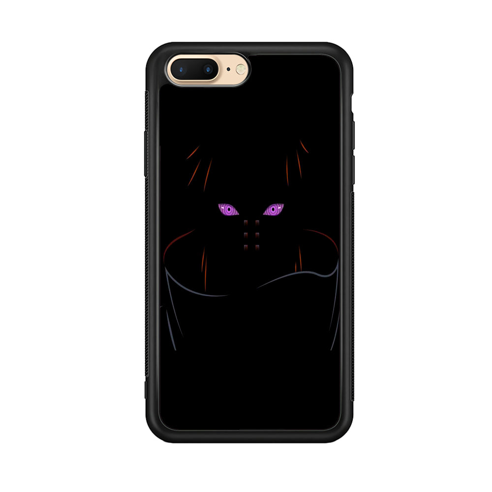 Naruto - Rinnegan iPhone 8 Plus Case-Phone Case-Rubber Black (2D Case)-Altracase