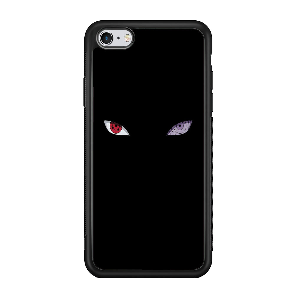 Naruto - Sharingan Rinnegan iPhone 6 Plus | 6s Plus Case-Phone Case-Rubber Black (2D Case)-Altracase