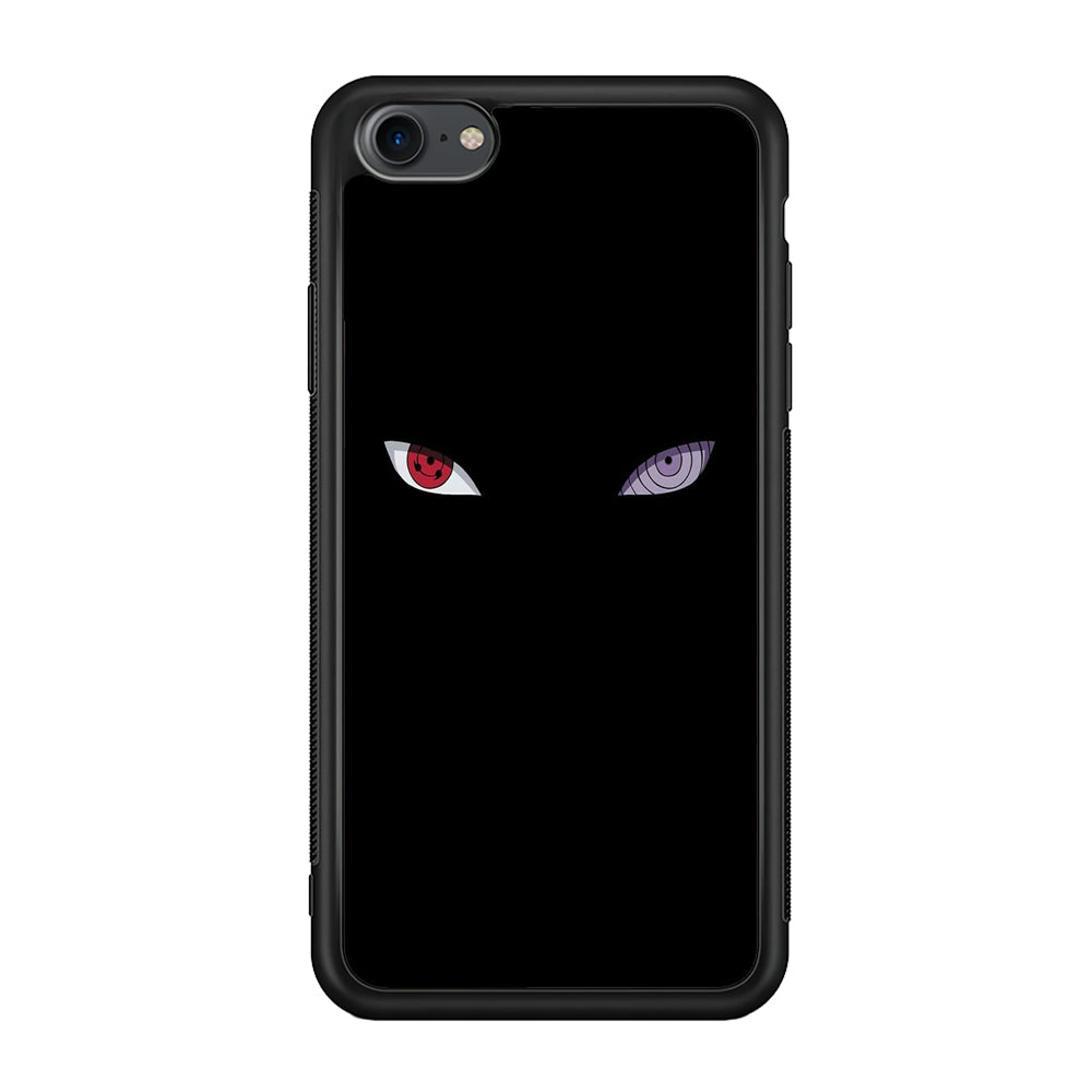 Naruto - Sharingan Rinnegan iPhone 7 Case-Phone Case-Rubber Black (2D Case)-Altracase