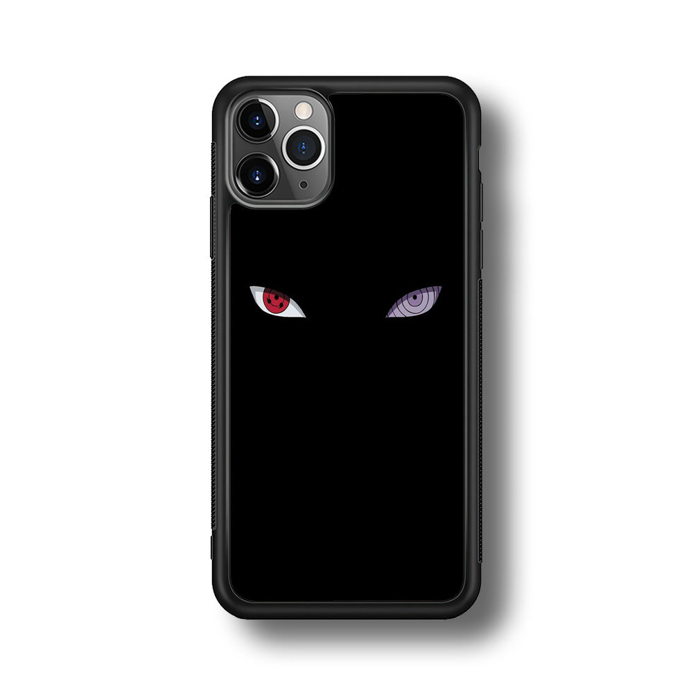 Naruto - Sharingan Rinnegan iPhone 11 Pro Case-Phone Case-Rubber Black (2D Case)-Altracase