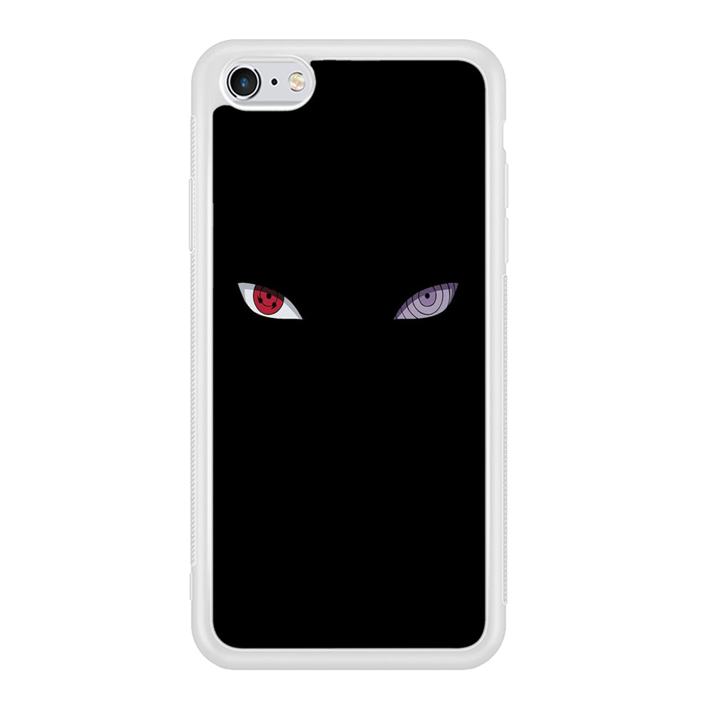 Naruto - Sharingan Rinnegan iPhone 6 Plus | 6s Plus Case-Phone Case-Rubber White (2D Case)-Altracase