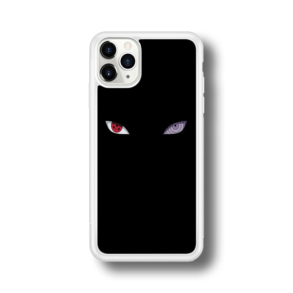 Naruto - Sharingan Rinnegan iPhone 11 Pro Max Case-Phone Case-Rubber White (2D Case)-Altracase