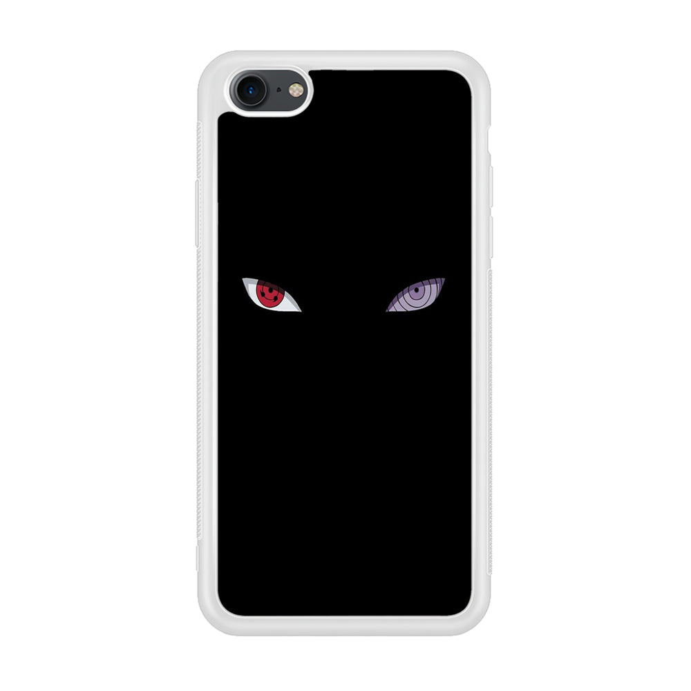 Naruto - Sharingan Rinnegan iPhone 7 Case-Phone Case-Rubber White (2D Case)-Altracase