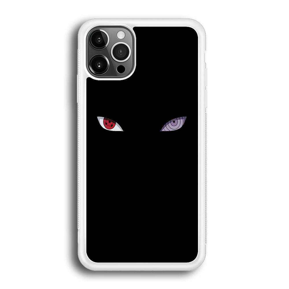Naruto - Sharingan Rinnegan iPhone 12 Pro Case-Phone Case-Rubber White (2D Case)-Altracase