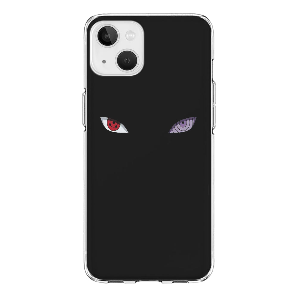 Naruto - Sharingan Rinnegan iPhone 13 Mini Case-Phone Case-Clear Soft Case-Altracase