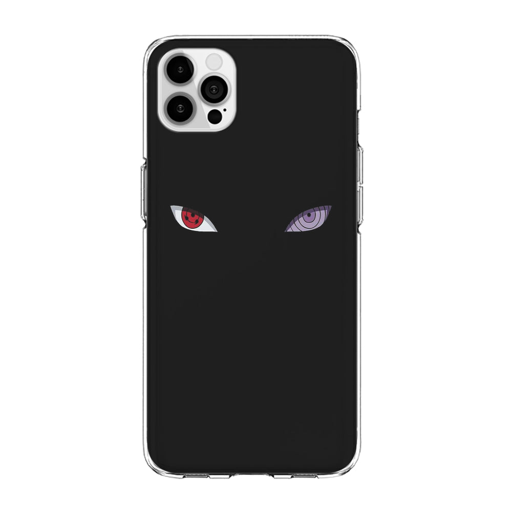 Naruto - Sharingan Rinnegan iPhone 12 Pro Max Case-Phone Case-Clear Soft Case-Altracase