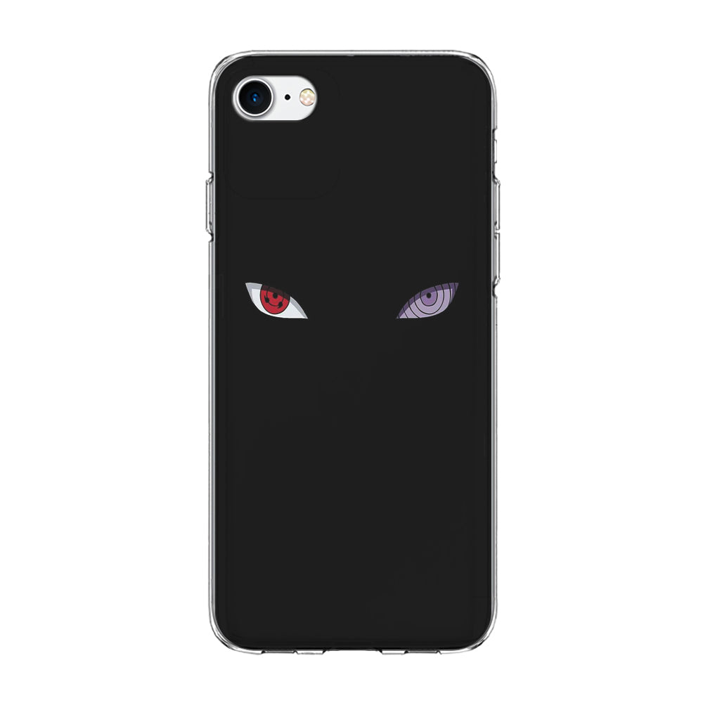 Naruto - Sharingan Rinnegan iPhone 8 Case-Phone Case-Clear Soft Case-Altracase