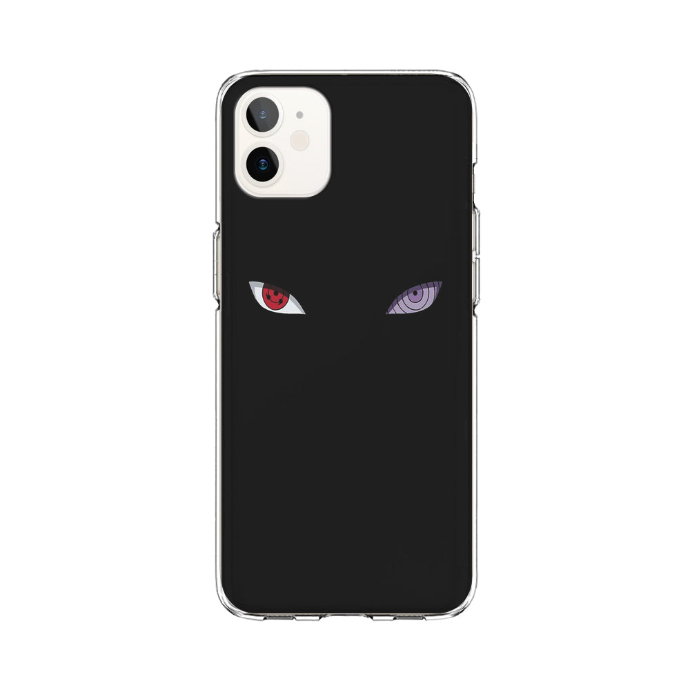 Naruto - Sharingan Rinnegan iPhone 12 Case-Phone Case-Clear Soft Case-Altracase