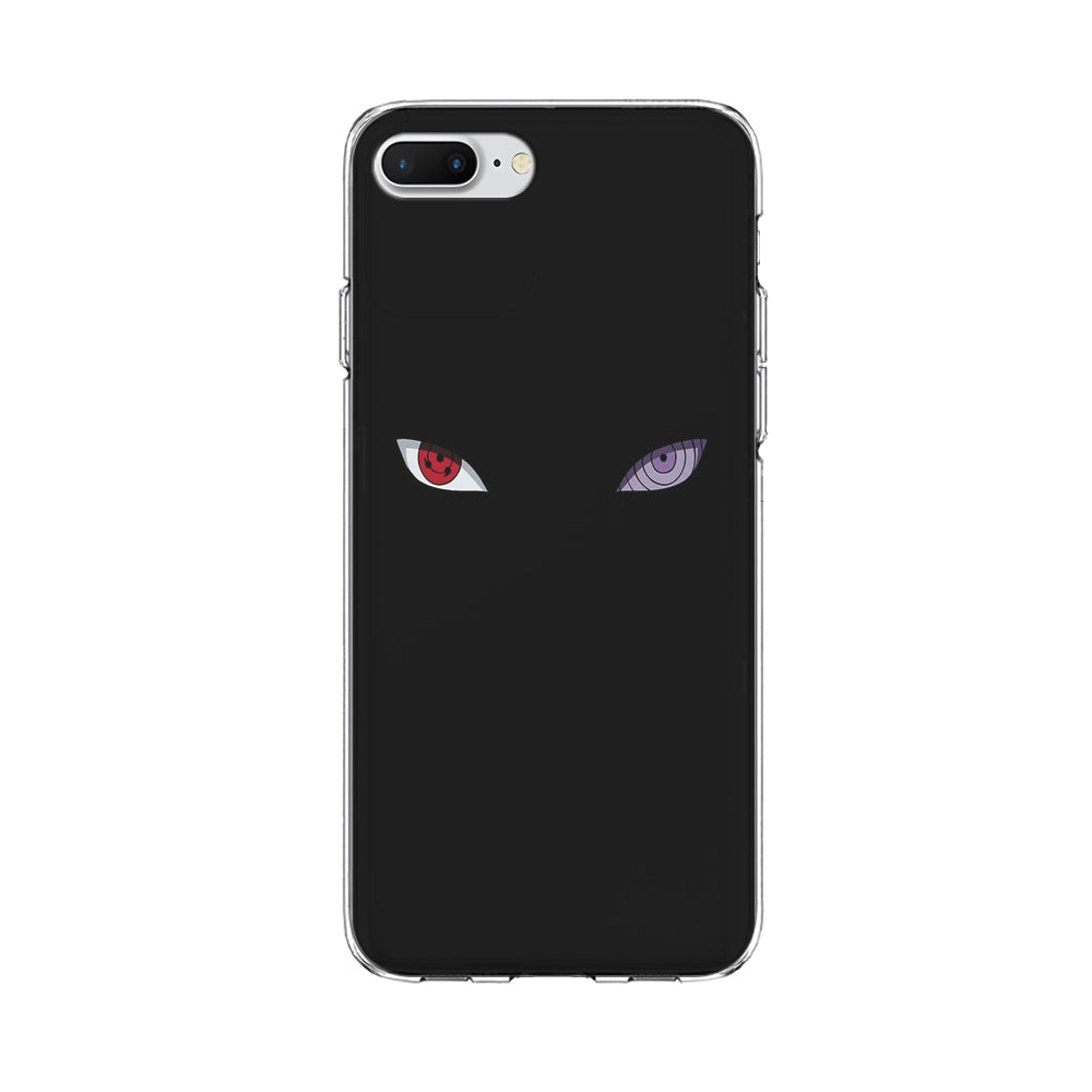 Naruto - Sharingan Rinnegan iPhone 8 Plus Case-Phone Case-Clear Soft Case-Altracase